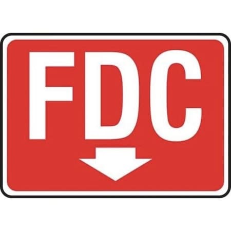 Accuform FDC (Down Arrow), Accu-Shield, 10 in x 14 in, Mounting Holes MEXG546XP